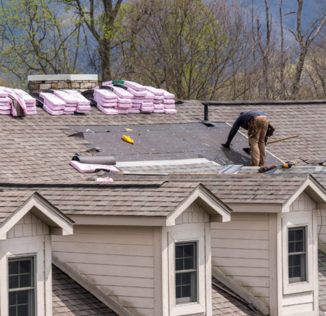 installation of a new roof