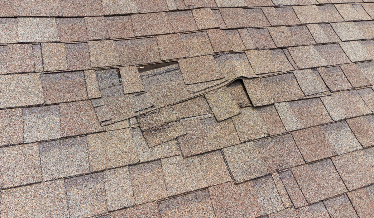 roof damage in medina