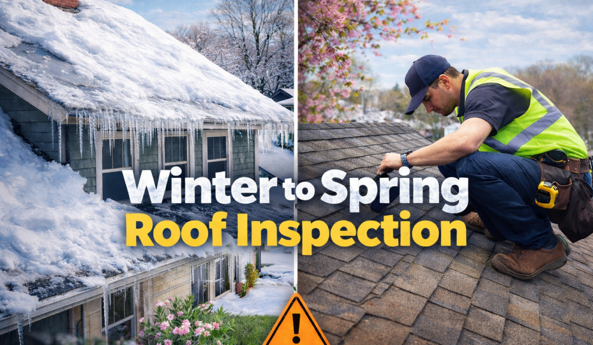 winter to spring roof inspection