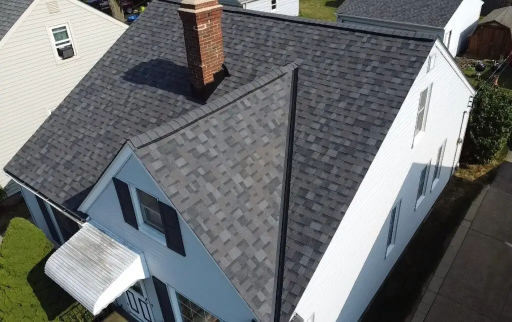 Certainteed black moire shingle roof replacement fairview park ohio